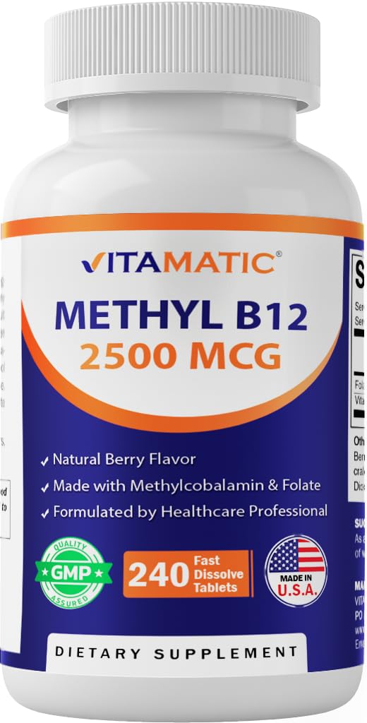Vitamatic Methyl B12 tabletas sabor frutos del bosque