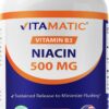 Vitamatic Niacina 500 mg tableta etiqueta frontal