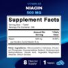 Vitamatic Niacina 500 mg tableta etiqueta lateral