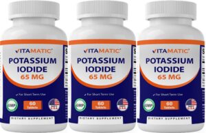 Version 1.0.0 Frasco frontal Vitamatic Potassium Iodide 65 mg