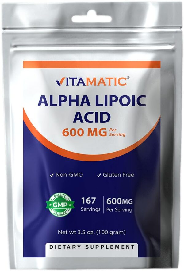 Etiqueta Vitamatic Pure ALA 600 mg