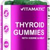 Vitamatic Thyroid Support Gummies botella y etiqueta