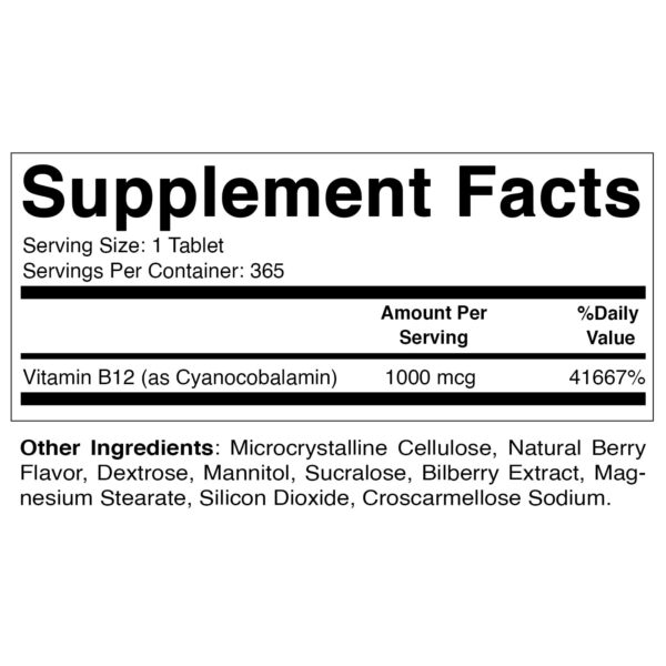 Tabletas vitamina b12 disolución rápida Vitamatic