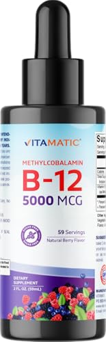 Vitamatic vitamina B12 líquida acción rápida sabor berries