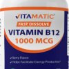 Vitamatic vitamina b12 sabor baya soporte energía