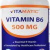 Botella Vitamatic Vitamina B6 500mg 120 tabletas vegetarianas