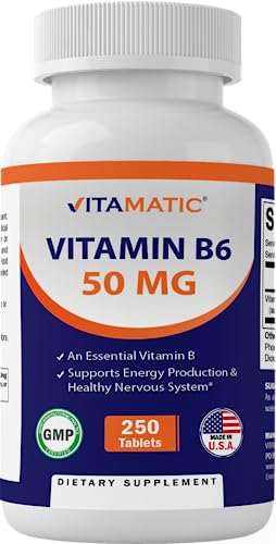 Vitamatic vitamina B6 50 mg tabletas vegetales frasco