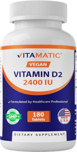 Vitamatic Vitamina D2 2400 UI tabletas vegetarianas