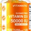 Frente de Vitamatic D3 50,000 UI gomitas