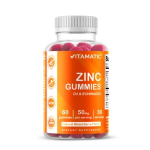 Vitamatic Zinc 50 mg gominas caja frontal