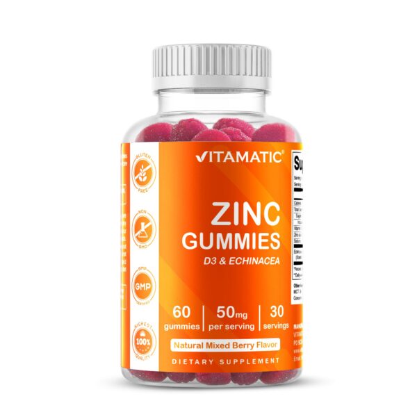 Version 1.0.0 Vitamatic Zinc 50 mg gominas caja frontal