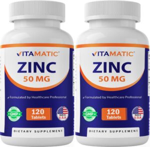 Frasco de Zinc Vitamatic 50 mg
