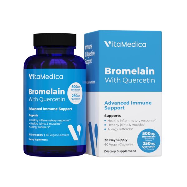 VitaMedica Bromelina y Quercetina – frasco frontal