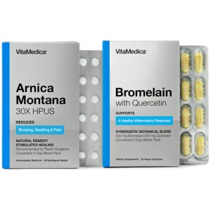 Version 1.0.0 Paquetes blíster VitaMedica Arnica y Bromelain para recuperación