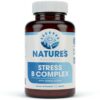 Vitamin B Complex Alivio Estrés Nature's Wellness botella frontal