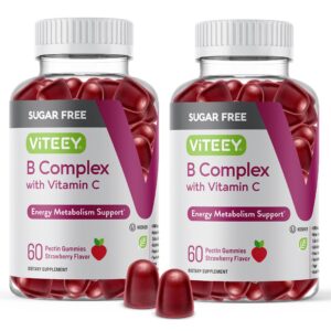 Vitamin B Complex gomitas vit c sabor fresa paquete 120 unidades