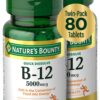 Vitamin B12 Nature's Bounty 80 tabletas rápidas disolución