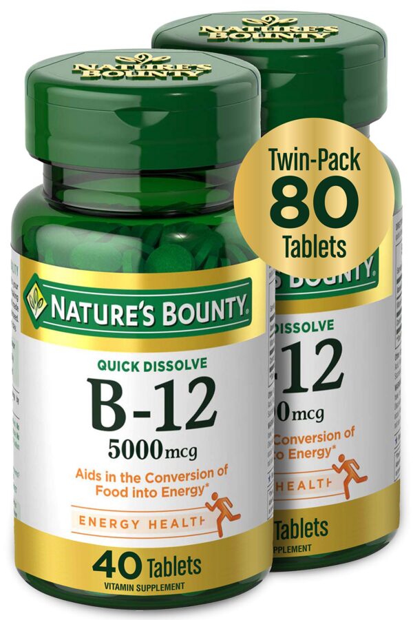 Vitamin B12 Nature's Bounty 80 tabletas rápidas disolución