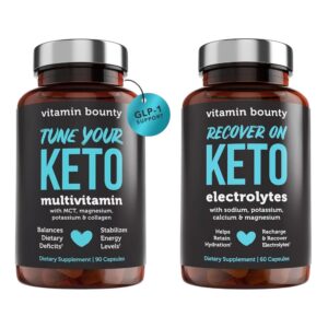 Frente del set de Vitamin Bounty Tune Your Keto Multivitamin