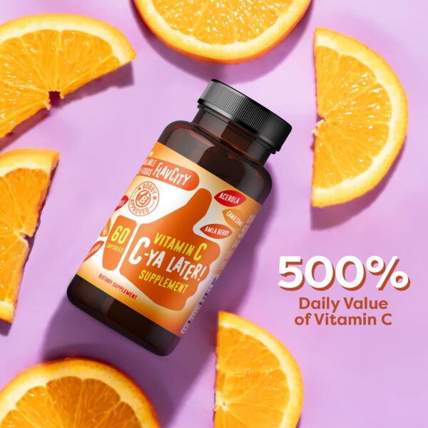 Version 1.0.0 Vitamin c natural cápsulas FlavCity para apoyo inmunológico
