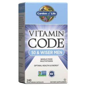 Version 1.0.0 Vitamin Code 50+ Men multivitamínico natural 240 cápsulas envase