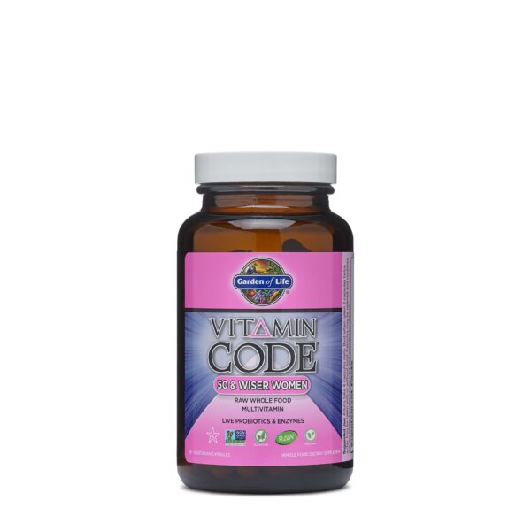 Vitamin Code 50 & Wiser Women multivitaminas 120 cápsulas vegetales