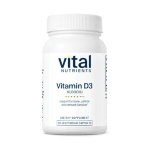 Botella de Vital Nutrients Vitamina D3 10000 UI