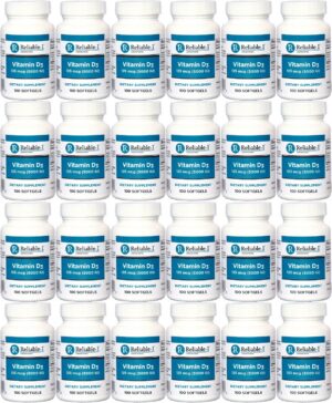 Vitamin D3 5000 UI Reliable-1 Labs botella cápsulas blandas