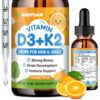 Gotas Vitamin D3 K2 para niños frasco frontal