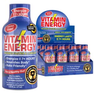 Frontal de la botella Vitamin Energy Shots