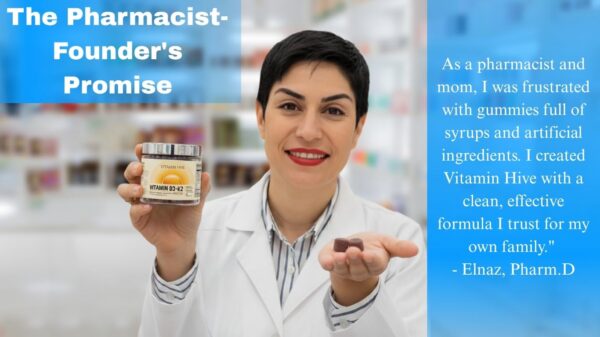 Etiqueta detallada de D3 y K2 MK-7