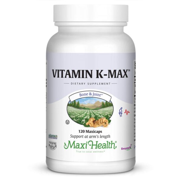 Vitamin K-Max Maxi Health suplemento beneficios vitamina k2 y pasto cebada