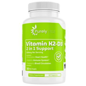 Vitamin K2-D3 Purely Vital suplemento cápsulas salud huesos corazón