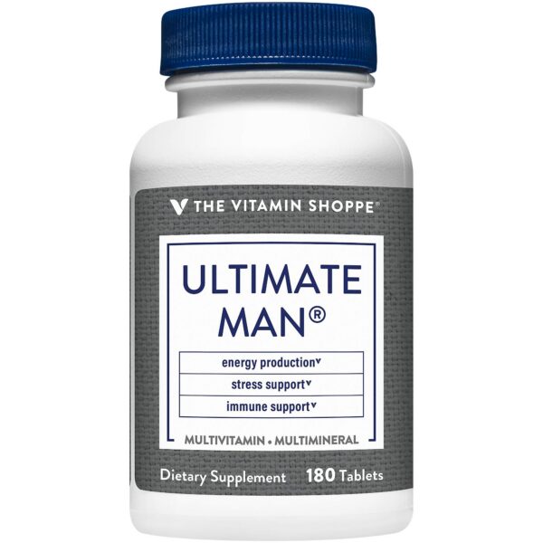 Version 1.0.0 The Vitamin Shoppe Ultimate Man multivitamínico 180 tabletas
