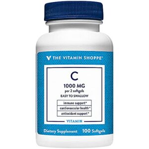 Vitamin Shoppe vitamina C 1000 mg 100 cápsulas blandas