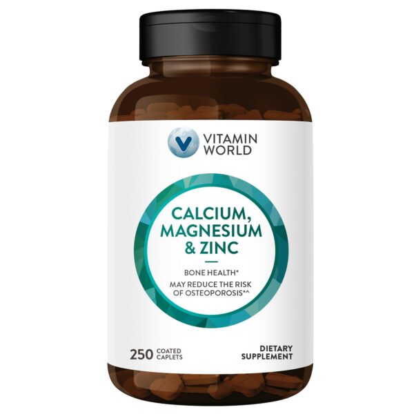 Frasco Vitamin World calcio magnesio zinc