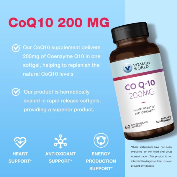 Cápsulas suaves CoQ10 200 mg