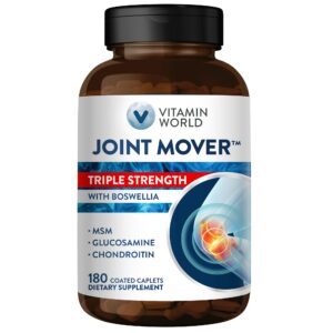 Frasco y etiqueta de Vitamin World Joint Mover