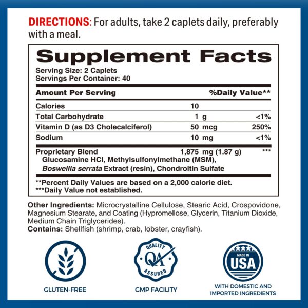 Etiqueta frontal Vitamin World Triple Strength Joint Mover