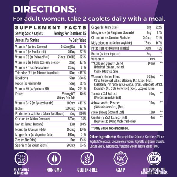 Vitamin World Ultra 360 multivitamínico mujeres cápsulas