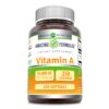 Vitamina A Amazing Formulas 250 softgels botella vista frontal