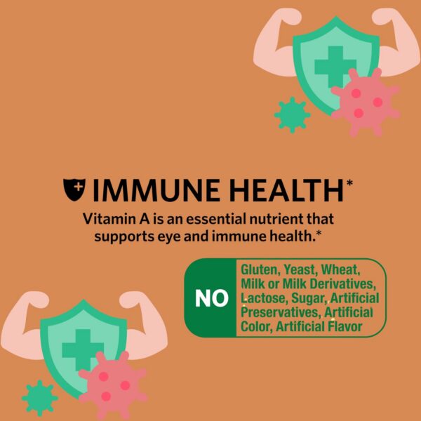 Vitamina A Spring Valley suplemento dietético sin ingredientes artificiales