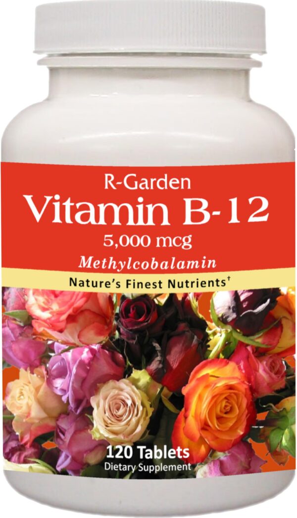 Vitamina B-12 R-Garden 5000 mcg 120 tabletas frasco