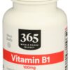 Etiqueta del producto Vitamina B1 100 mg 365 Whole Foods Market