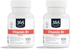 Imagen frontal de 365 by Whole Foods Market Vitamina B1 100 mg