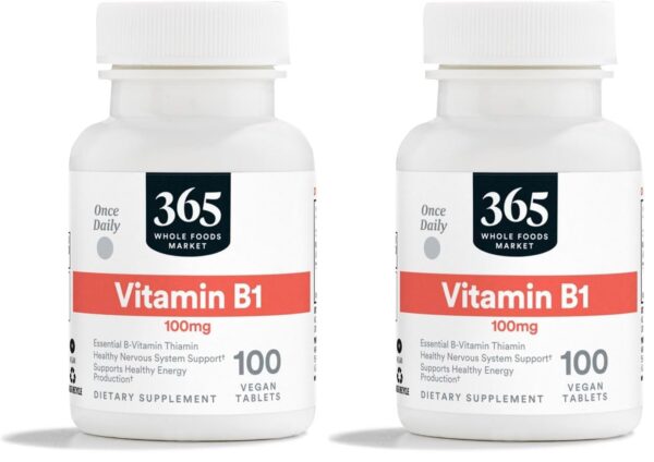 Imagen frontal de 365 by Whole Foods Market Vitamina B1 100 mg