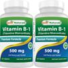 Vitamina B1 Best Naturals paquete doble 500 mg tabletas