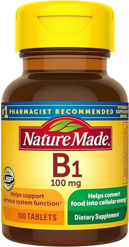 Vitamina B-1 Nature Made 100 mg tabletas 100 ct pack doble