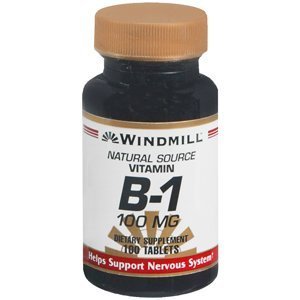 vitamina b-1 windmill 100 mg 100 cápsulas suplemento