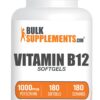 Frasco cápsulas blandas vitamina b12 1000 mcg BulkSupplements
